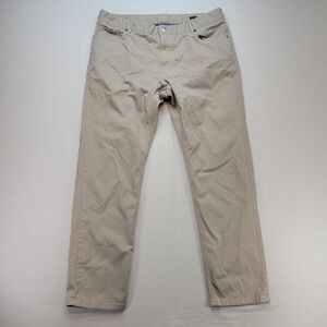 Charles Tyrwhitt Pants Mens 38x32 Khaki Slim Fit Chino Preppy Mid Rise